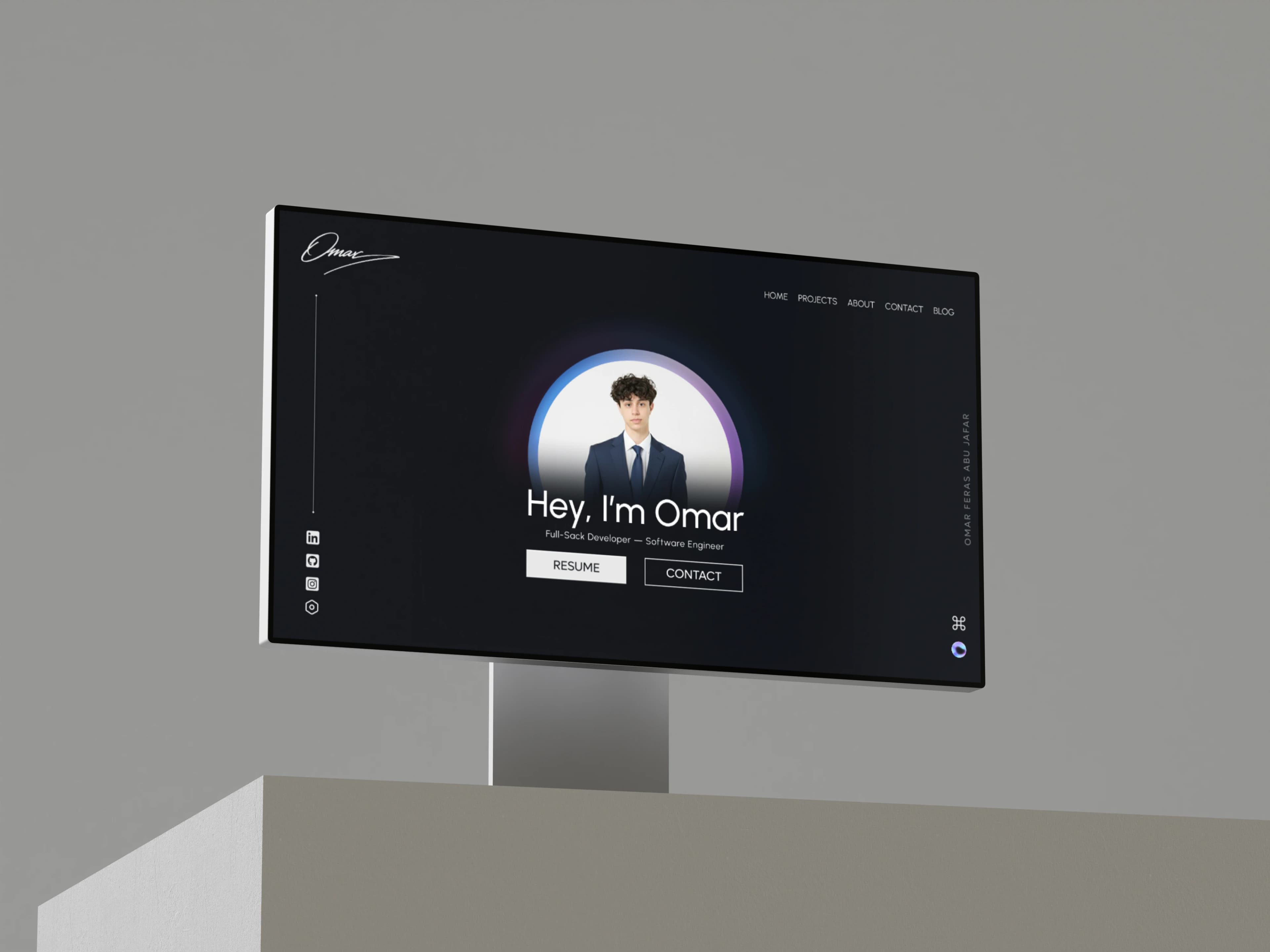 Personal Portfolio project showcase